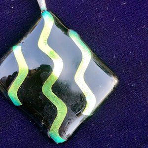 DICHROIC FUSED GLASS NECKLACE